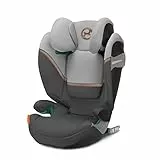 CYBEX Gold Kindersitz Solution S2 i-Fix, Für Autos mit und ohne ISOFIX, 100 - 150 cm, Ab ca. 3 bis 12 Jahre (15 - 50 kg), Lava Grey