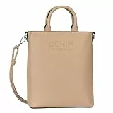 TOM TAILOR Denim Heidy Damen Shopper Umhängetasche Klein Braun