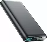 Trswyop Externer Akku 26800mAh, 3 A USB C Ausgänge/Eingänge Powerbank, schnelles Laden mit 5 Ausgängen & 2 Eingängen, große Kapazität, tragbares Ladegerät mit LCD-Display Kompatibel mit iPhone Samsung