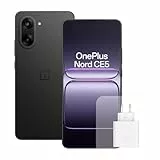 OnePlus Nord CE5 Smartphone 8 GB RAM 256 GB Speicher, 6,77 Zoll, 120 Hz AMOLED, 50 MP OIS, 5200 mAh Akku, mit 80 W Ladegerät, Schwarz