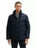 TOM TAILOR Herren 1042207 Pufferjacke mit verstaubarer Kapuze, 10668-Sky Captain Blue, XXL