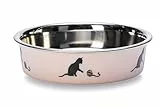 Karlie Ascar Katzennapf, Edelstahl, Rosa, 160 ml, Durchm.10 cm