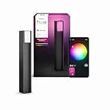 Philips Hue Turaco Außen-Wegleuchte, anthrazit, dimmbar, warmweißes Licht, über App steuerbar, kompatibel mit Amazon Alexa (Echo, Echo Dot), neue Generation