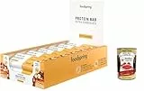 Foodspring Extra Chocolate Protein Bar, Proteinriegel weicher Karamell, 12x45g, der perfekte Snack mit hohem Proteingehalt mit echter Schokolade und weniger Zucker + Italian Gourmet polpa 400g