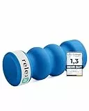 Relexa Faszienrolle Double-Twin - Ideal Zur Massage Bei Rückenschmerzen & Als Fitness-Training Ergänzung - Premium Material - 14cmx35cm - Blau