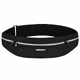 HAISSKY Laufgürtel, Hüfttasche Bauchtasche Sport Lauftasche Hüftgürtel Fitnessgürtel Running Belt für Reisen Joggen Radfahren Outdoor Laufgürtel für Handy unter 6,9 Zoll