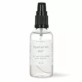 reines Hyaluron Serum hochdosiert vegan Dermaroller geeignet ohne Alkohol empfindliche Haut 50 ml Glasflasche reineoele Hyaluron Pur No20