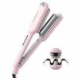 TYMO ROVY Welleneisen für haare, Lockenstab große Locken geeignet für Anfänger, Sofortiges Wellen, 25mm Ionen Keramik Hair Curler für Lange kurze Haare mit 4 Temperaturen LED-Anzeige, Anti-Verbrennung