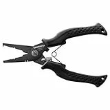 SHIMANO Pliers Forceps Skinners ATAD006BK Edelstahlzange Spaltring-Werkzeug, 15,2 cm, #1-#5, schwarz, 6'