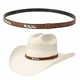 Gamboa Hutbänder Western-Accessoires für Damen und Herren Hutgürtelband im Lederstil