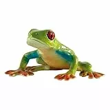 Bullyland 68516 - Spielfigur Rotaugenlaubfrosch, ca. 6,8 cm große Tierfigur, detailgetreu, PVC-frei, ideal als kleines Geschenk für Kinder ab 3 Jahren