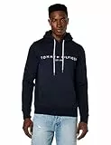 Tommy Hilfiger Herren Hoodie Core Tommy Logo mit Kapuze, Blau (Sky Captain), M