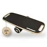 Schildkröt WoodenBalance Board aus Echtholz, rutschfeste Oberfläche, inklusive Anleitung, im Farbkarton, 960243