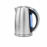 Cuisinart Multi-Temp Wasserkocher | Schnelles Aufkochen, 3KW | Kabellos | Edelstahl-Finish | 1,7L Fassungsvermögen | Einstellbare Temperatur |Abnehmbarer, waschbarer Anti-Kalk-Filter | Silber