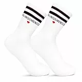Zidoley Geschenk für Freundin, Lieblingsmensch Geschenk Socken, Damen Baumwollsocken Herz Socken Geburtstagsgeschenk für Frauen (DE/NL/SE/PL, Numerisch, 36, 42, Regular, Regular, Schwarz)