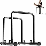 Yoleo Verstellbare Dip Barren – 500 kg Dip-Station, tragbar, funktional, Fitness-Bar mit Sicherheitsanschluss, robuster Dip-Ständer, Body-Presse