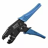 Heschen Ratschen-Crimpzange, HS-101, nicht isolierte Kabelschuhe Crimpzange, Verwendung für 1,5-10 mm² (15-7 AWG), Blau