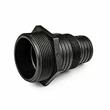Universal Stufenschlauchtülle, AG 2 Zoll / 38mm, 51mm Schlauch, AG 1 1/2 Zoll, Kunststoff