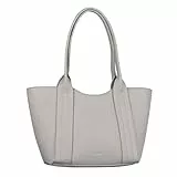 Gabor bags Christine Damen Shopper Umhängetasche Reißverschluss Groß Grau