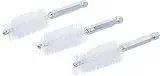 BGS 3078-19-N | Nylonbürste | 3-tlg. | 19 mm | Antrieb Außensechskant 6,3 mm (1/4') | Loch-Drahtbürsten | für BGS 3078