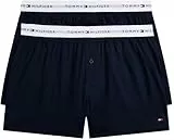 Tommy Hilfiger Herren 2er Pack Boxershorts Woven Boxer Baumwolle, Blau (Desert Sky/Desert Sky), M