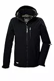 G.I.G.A. DX Herren Softshelljacke/Outdoorjacke mit abzippbarer Kapuze GW 29 MN SFTSHLL JCKT, schwarz, M, 41866-000
