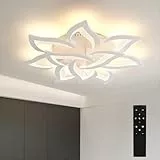Sky angle LED Deckenleuchte Dimmbar,Wohnzimmerlampe mit Fernbedienung Farbwechsel,Schlafzimmer Deckenlampe moderne Deckenbeleuchtung Deckenbeleuchtung