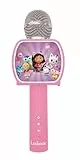 Lexibook, Gabby's Dollhouse, Bluetooth®-Mikrofon mit Stimmveränderungsfunktion, integrierter Lautsprecher, inkl. Handyhalterung, Pink, MIC240GDH