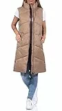 VERO MODA Damen Weste 10273950, Tigers Eye, Größe S
