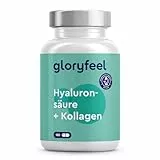 Hyaluronsäure Kollagen Komplex - 180 Kapseln - Mit Biotin, Vitamin C (aus Acerola), Zink, Selen & Bambusextrakt - Für Haut, Haare, Nägel - Hoch bioverfügbar - Laborgeprüft