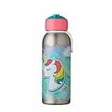 Mepal - Thermoflasche Flip-up Campus - Isolierte Trinkflaschen für Kinder - Edelstahl Thermosflasche - 4 Stunden heiß & 12 Stunden kalt - BPA-frei - 350 ml - Unicorn