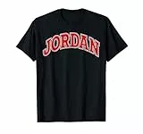 Rotes Erinnerungsstück im jordanischen College-Stil T-Shirt