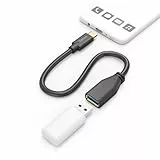 Hama USB OTG Kabel, USB C Stecker, USB A Buchse, 15cm (USB Adapterkabel, USB C auf USB, Adapter, on-The-go-Adapter, OTG Adapter, Super Speed, 5 Gbit/s, für Handy, Tablet etc., vergoldet) schwarz