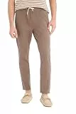DeFacto Herren Jogginghose Lange Sporthose - Bequeme Freizeithose für vielseitigen Einsatz Stylische mit hohem LT.Brown 30