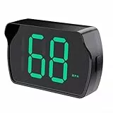 Digitales HUD-Display mit GPS-Tacho für KMH für MPH-Messungen und Dual-GPS + BeiDou-Chip für stabilen Signalempfang