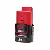 Milwaukee M12 B2 12 V Akku Red 2,0 Ah Li-Ion Akku