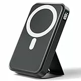 Powerbank für Magsafe, Magnetische Power Bank, PD 22.5W Schnellladung Kabellose Powerbank mit USB-C-Eingänge＆Ausgang und LED-Display für iPhone 16/15/14/13/12/Pro/Pro Max Serie.