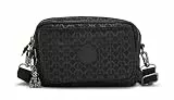 Kipling ABANU MULTI Kleine Umhängetasche, die in eine Hüfttasche umgewandelt werden kann, Signature Emb (Schwarz)