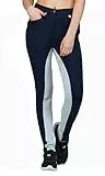 William Hunter Equestrian NEU REITEN Damen WEICH DEHNBAR REITHOSEN/REITHOSEN Reithose ALLE GRÖßEN & Farben - Marineblau/Babyblau, 6/24-Zoll