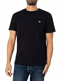Gant Herren Reg Shield T-Shirt T Shirt, Schwarz, 3XL EU