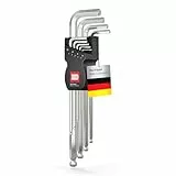 INBUS® 70167 — Das Original. Made in Germany — Set 9tlg, 1.5–10mm, mit Kugelkopf — Innensechskant Winkelschraubendreher