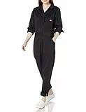 Dickies Damen Langärmeliges Thermohemd mit Rundhalsausschnitt Arbeitsoverall, Schwarz, Large