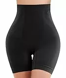 SIMIYA Bauchweg Unterhose Damen Hohe Taille Bauch Weg Shapewear Miederhose mit Bein Shaping Unterhose stark formend Miederpant Nahtlose(Schwarz,S)