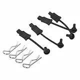 AKLOSIPY RC-Karosserie-Clip-Halterungen für Losi, Tenacity, Big Rock und Mehr – Upgrade-Teile in (Black)