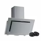 Klarstein Athena Kopffreihaube - 60 cm Abzugshaube, 404 m³/h, A+++ Energieeffizienz, LED-Beleuchtung, 3 Stufen & Boost, Umluft & Abluft, leise, modernes Design, dunstabzugshaube, Edelstahl