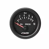 Simoni Racing OP/B Elektrische Öldruckanzeige Sensoren, Retro Lighted, White Face