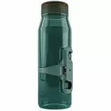 Fidlock TWIST bottle 700 Life + bike base – 700 ml Fahrrad Trinkflasche aus Tritan mit magnetischem Fahrrad-Flaschenhalter, ideal für Alltag, Citybike & Rennrad, Farbe Clear Dark Green