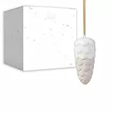 Like. by Villeroy & Boch - Winter Glow Ornament Tannenzapfen Beige, Baumschmuck, Weihnachtsdekorationen, Deko Weihnachten, Christbaumschmuck, Premium Porzellan