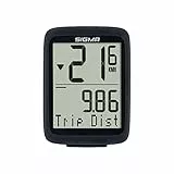 SIGMA BC 8.0 WR| Fahrradcomputer mit 8 Funktionen | Fahrrad Tacho mit Kabel | Wasserdichter Fahrradcomputer einfach zu bedienen mit großen Tasten und klarem Display