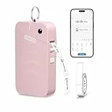 ORGSTA S001 Etikettendrucker Bluetooth Tragbarer Mini Labeldrucker Selbstklebendes Etikettiergerät für Zuhause, Büro, Schule, Kompatibel mit iOS & Android（Rosa）